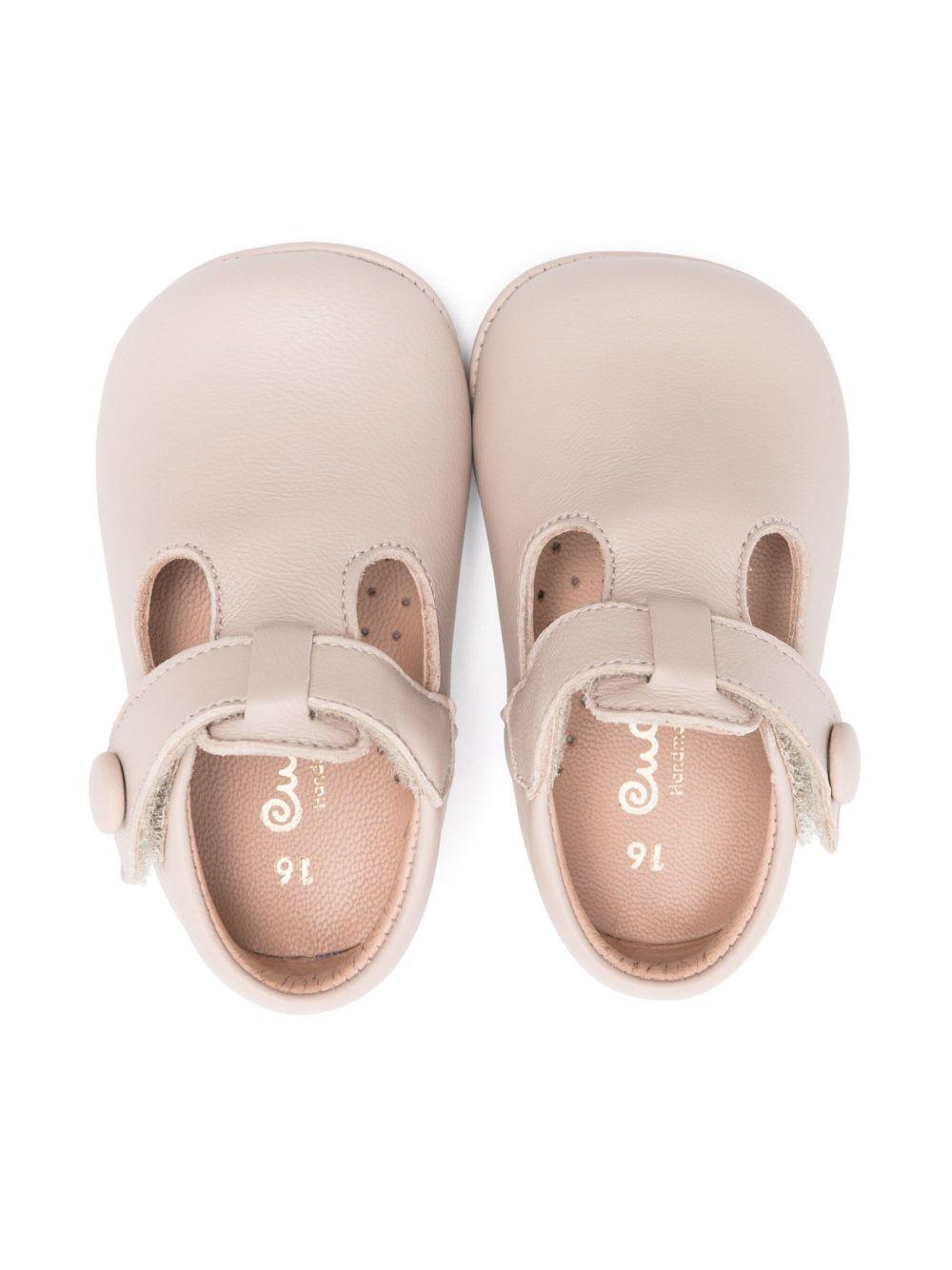 Scarpe primi passi per neonata Eli1957 beige con soletta in pelle con logo 0369AL NUDE ElI 