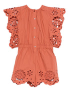 Tutina Awaken per bambina Zimmermann Kids arancione con dettagli smerlati 5920YR S261 ZIMMERMANN KIDS 