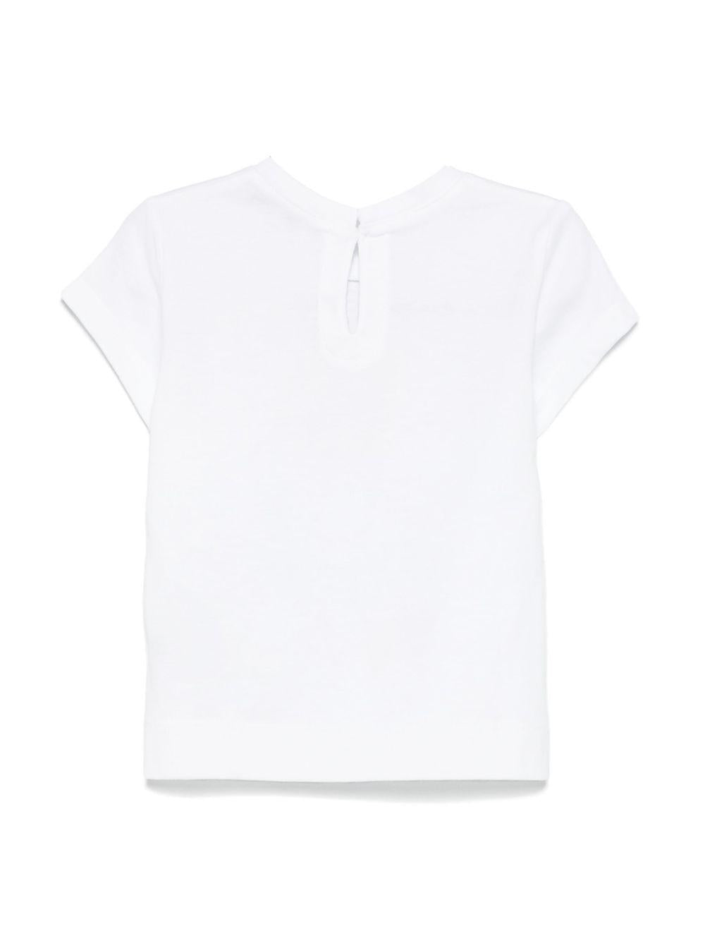 T-shirt per neonata Monnalisa bianco con stampa grafica x Disney 39E614 5002 0099 MONNALISA 