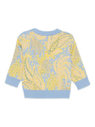 Maglione per neonato ETRO Kids azzurro con motivo Paisley GX9520 X0003 638 ETRO KIDS 