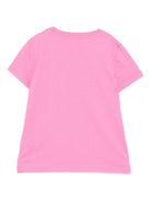 T-shirt per bambina Emilio Pucci Junior rosa con logo sul davanti PX8B31 Z3186 543 EMILIO PUCCI JUNIOR 