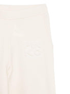 Pantaloni per bambina Pinko Kids bianchi con logo in rilievo KFPA036CFL084 B000 PINKO KIDS 