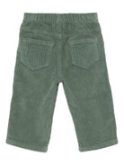 Pantaloni per neonato Il Gufo verdi con dettagli con bottoni A25GPL0021V6012 577 IL GUFO 