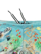 Costume da bagno per bambino Molo azzurro con stampa happy ocean 8S25P307 3808 MOLO 