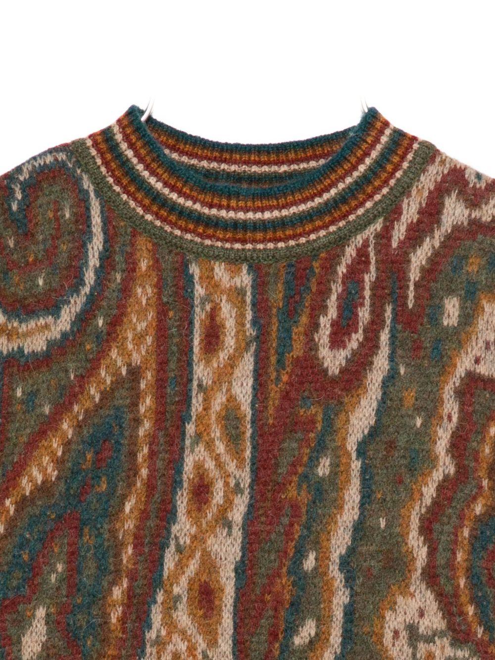 Poncho per bambina Etro Kids marrone con motivo Paisley GX2B13 W0219 812 ETRO KIDS 