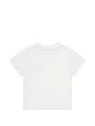 T-shirt per neonati Moschino Kids bianca con logo sul davanti MZM047LAA01 10063 MOSCHINO KIDS 