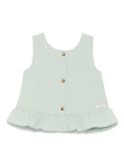 Top per neonata Donsje Francise verde con orlo increspato 3036300 00015 DONSJE 
