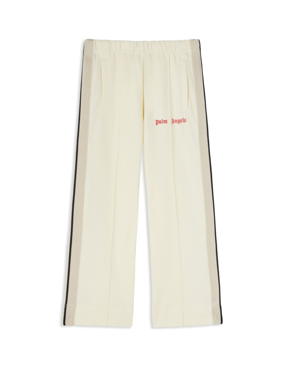 Pantaloni sportivi ampi con stampa per bambina Palm Angels Kids bianco con dettaglio con fascia PGCJ006C99FAB002 0429 PALM ANGELS KIDS 