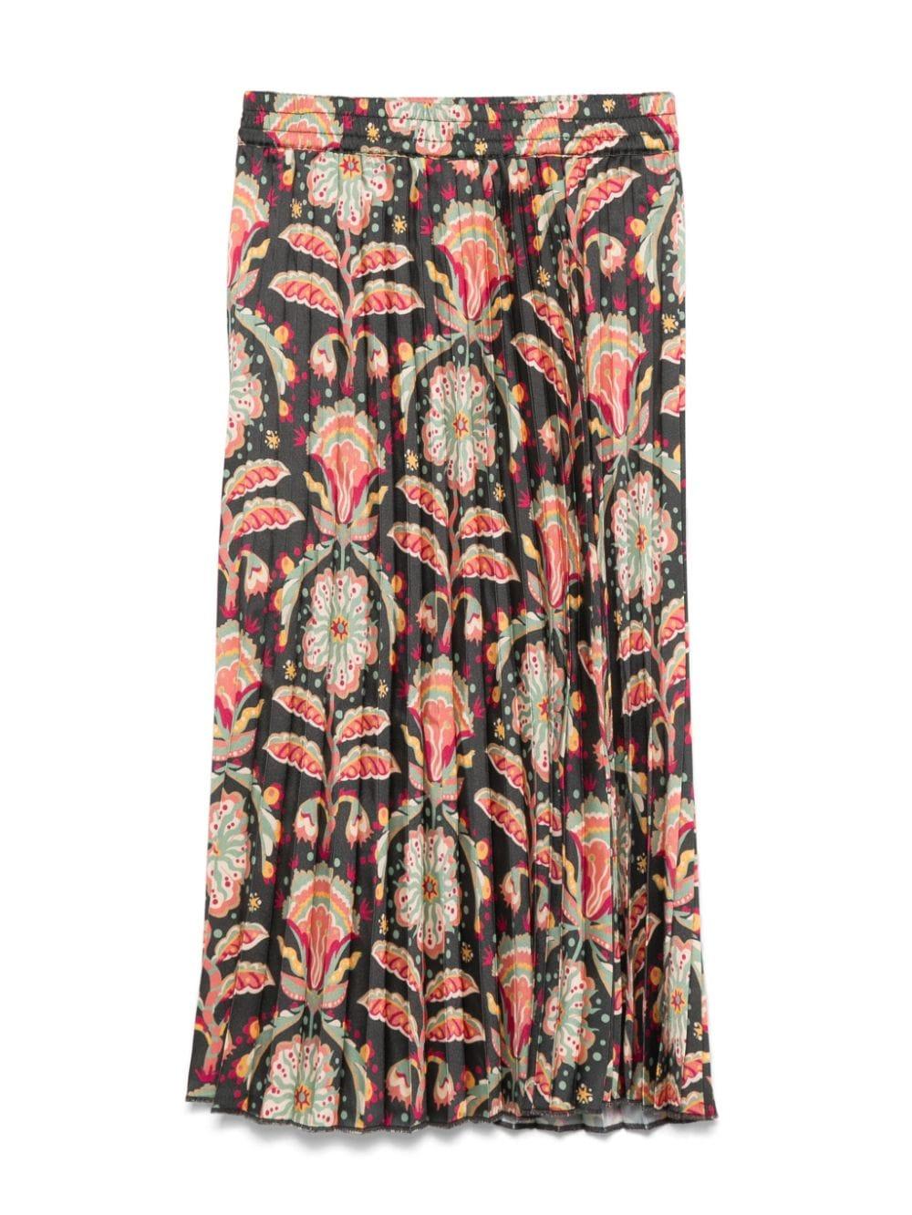 Gonna midi per bambina Scotch & Soda nero plissettata 178057 201 SCOTCH&SODA 