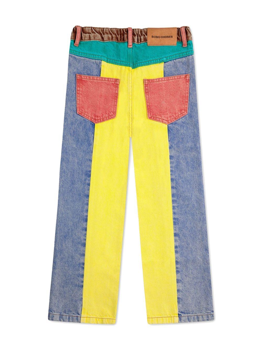 Jeans per bambino Bobo Choses in denim con design color-block B125AC087 991 BOBO CHOSES 