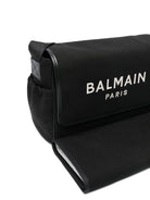 Borsa fasciatoio per neonati Balmain Kids nera con logo ricamato BY0618 Z0042 930AV BALMAIN KIDS 