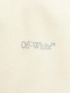 Gonna in cotone per bambina Off-White Kids bianco con spacco posteriore OGCK005S25FLE001 0572 OFF WHITE KIDS 
