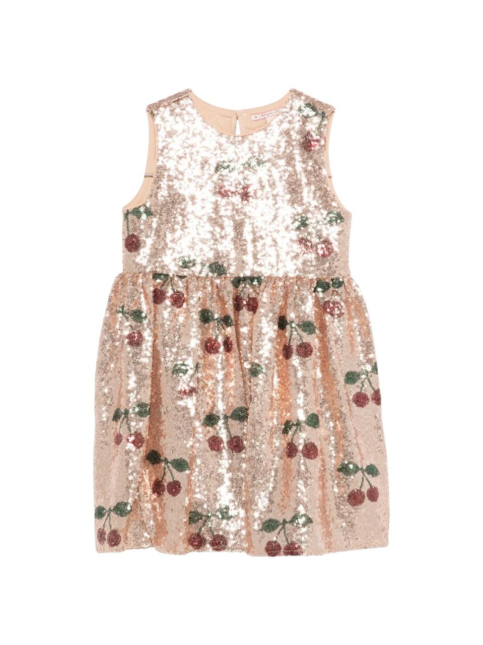 Abito Starla per bambina Konges Sløjd rosa con decorazione a paillettes KS103990 P00049 KONGES SLOJD 