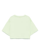 T-shirt per bambina Il Gufo verde con stampa P25TS477MF001 5246 IL GUFO 