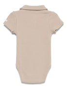 Body per neonata Donsje Moli beige con colletto stile polo 3031500 00017 DONSJE 