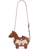 Borsa a spalla per bambina Bonpoint Jonquil marrone a forma di cavallo W05GBEL00001 067C BONPOINT 