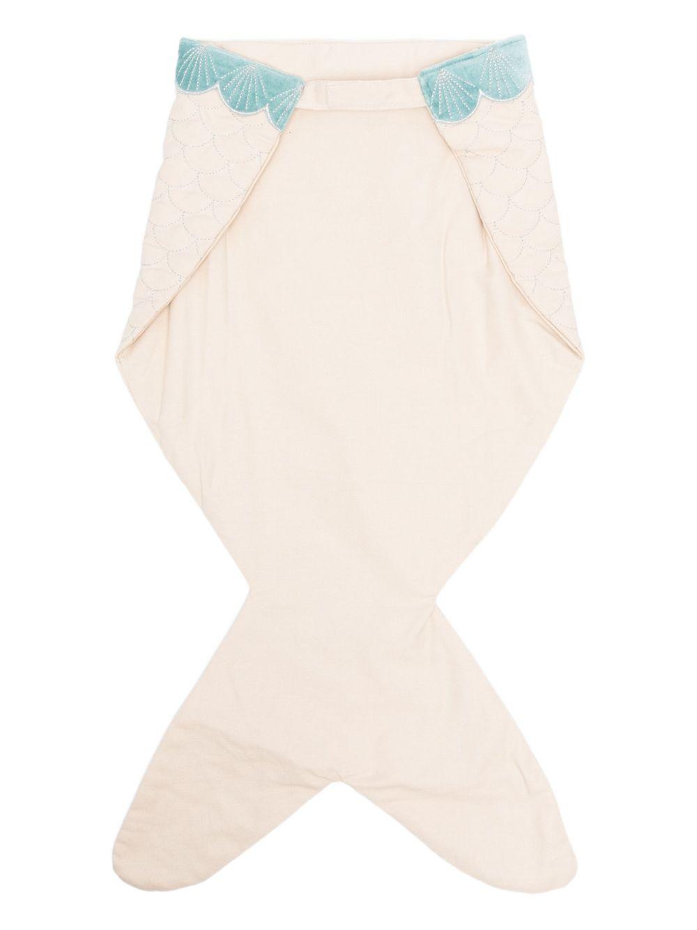 Abito sirena giocattolo per bambina Avery Row beige con rifiniture smerlate DUSMER MERMAID AVERY ROW 