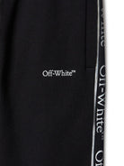 Pantaloni sportivi per bambino Off-White Kids neri Bookish Logo Band OBCH009F24FLE001 1001 OFF WHITE KIDS 