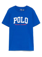 T-shirt per bambino Polo Ralph Lauren Kids blu con stampa logo 958159 001 Ralph Lauren kids 
