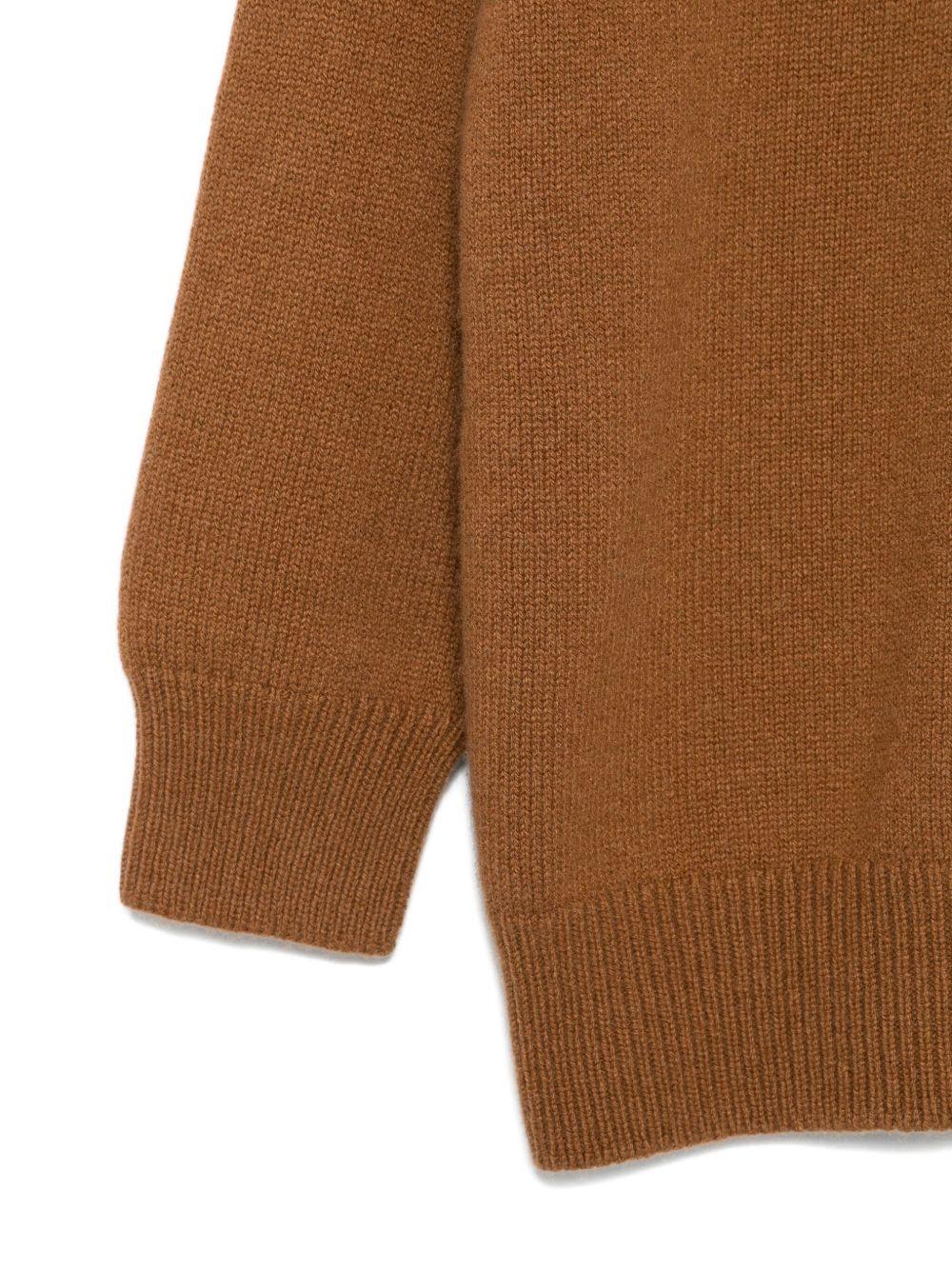 Maglione per bambino Laneus Kids marrone con girocollo F5LKJUJP038 178 LANEUS 
