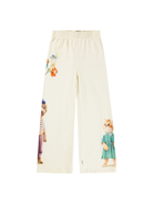 Pantaloni per bambina Molo Aurita bianco con stampa grafica all-over 2W25I205 9733 MOLO 