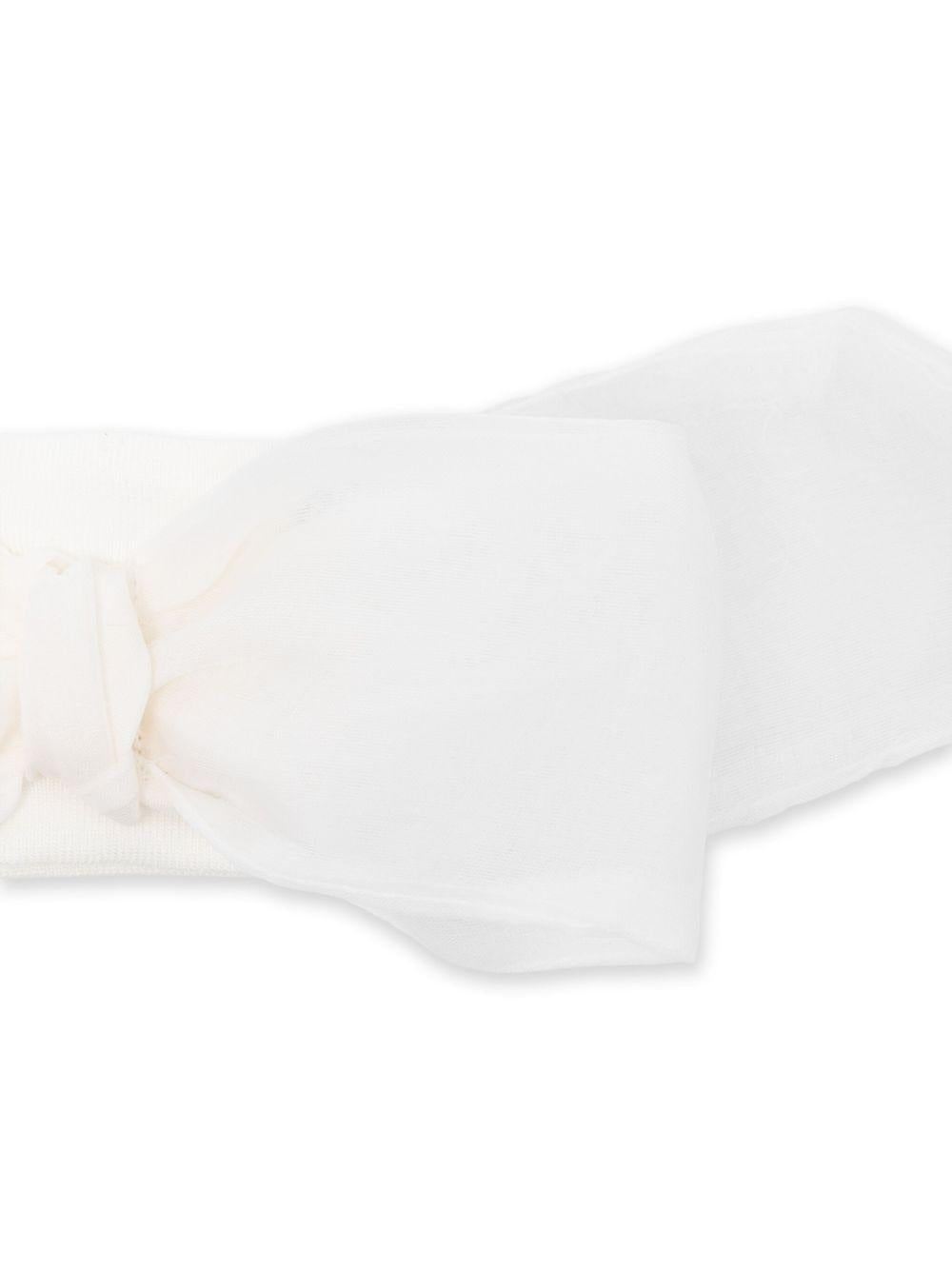 Fascia per neonata La Stupenderia bianco con fiocco ABFA56 O06 LA STUPENDERIA 