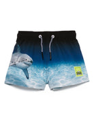 Costume da bagno per neonato Molo Niko blu con stampa squalo 8S25P403NB 3798 MOLO 