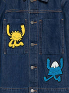 Giacca di jeans per bambino Stella McCartney Kids in denim con motivo ricamato TX2P07 Z0746 635 STELLA McCARTNEY KIDS 