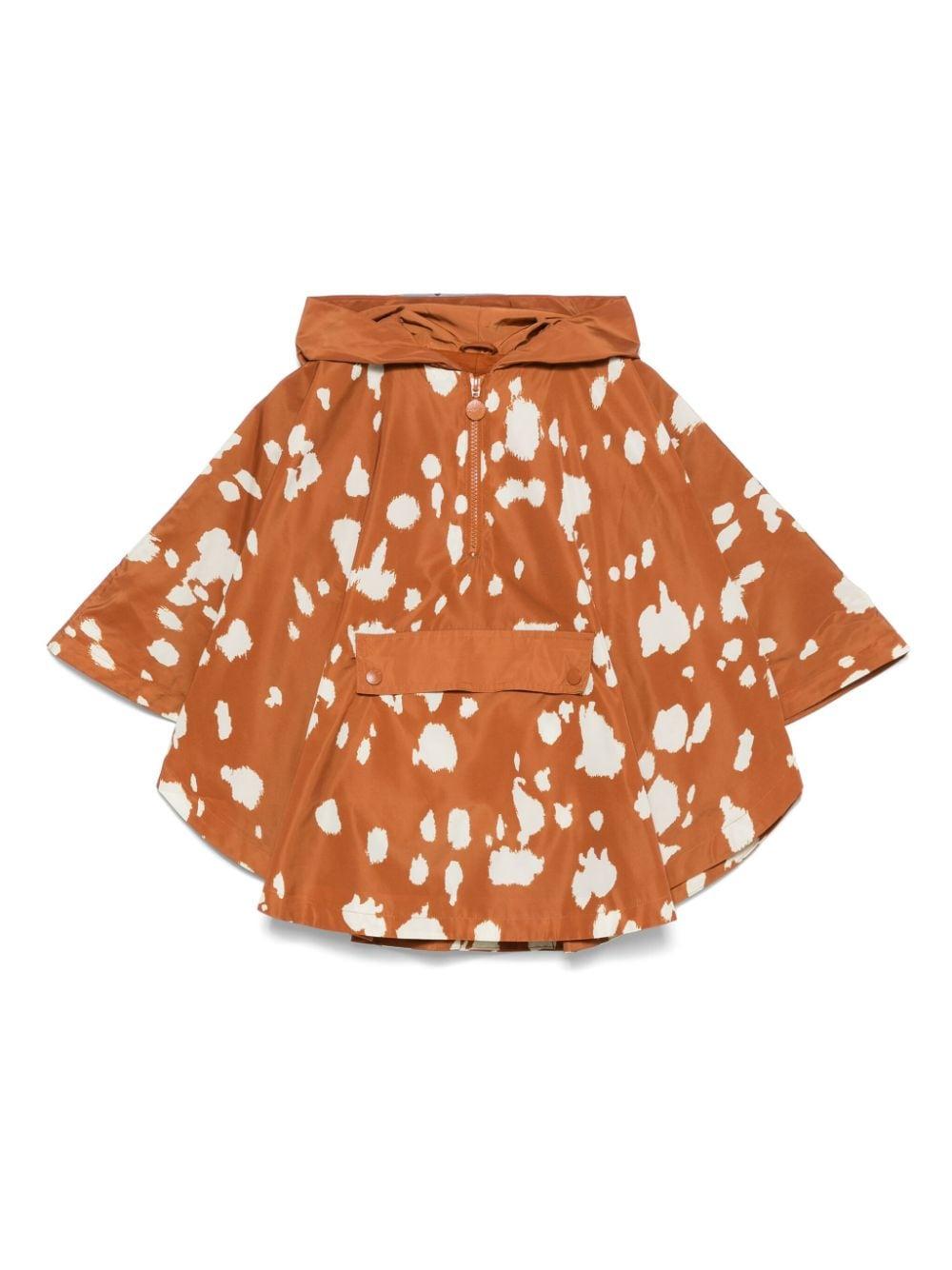 Mantella per bambina Stella McCartney Kids arancione con stampa all over TV2Q33 Z2144 317BG STELLA McCARTNEY KIDS 