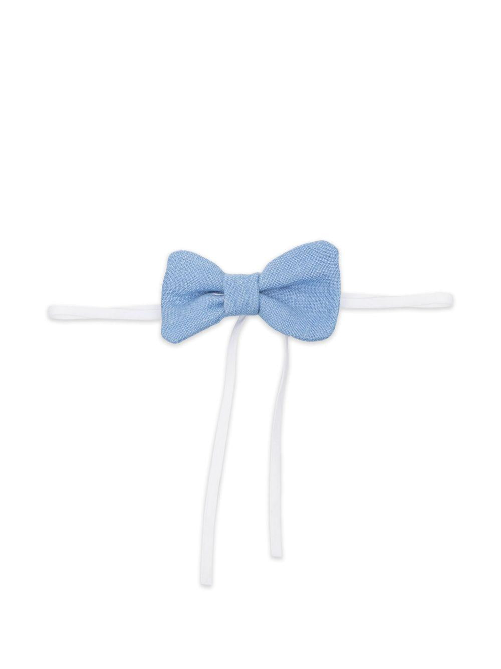 Papillon per neonato La Stupenderia blu in lino CCPP51 D23 LA STUPENDERIA 