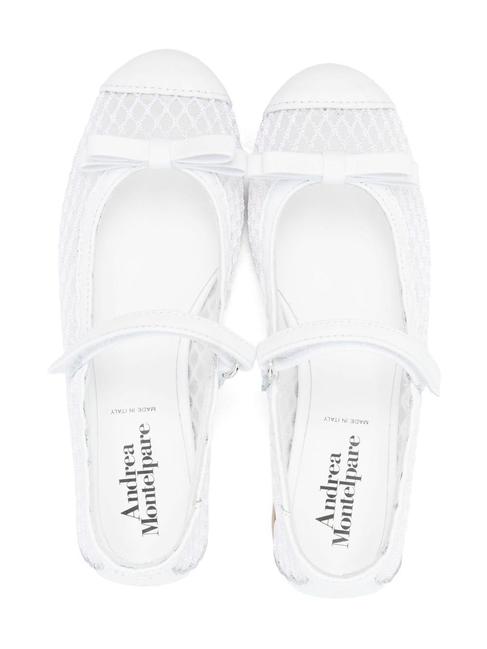 Ballerine per bambina MONTELPARE TRADITION bianco con strato a rete 80822 BIANCO MONTELPARE TRADITION 