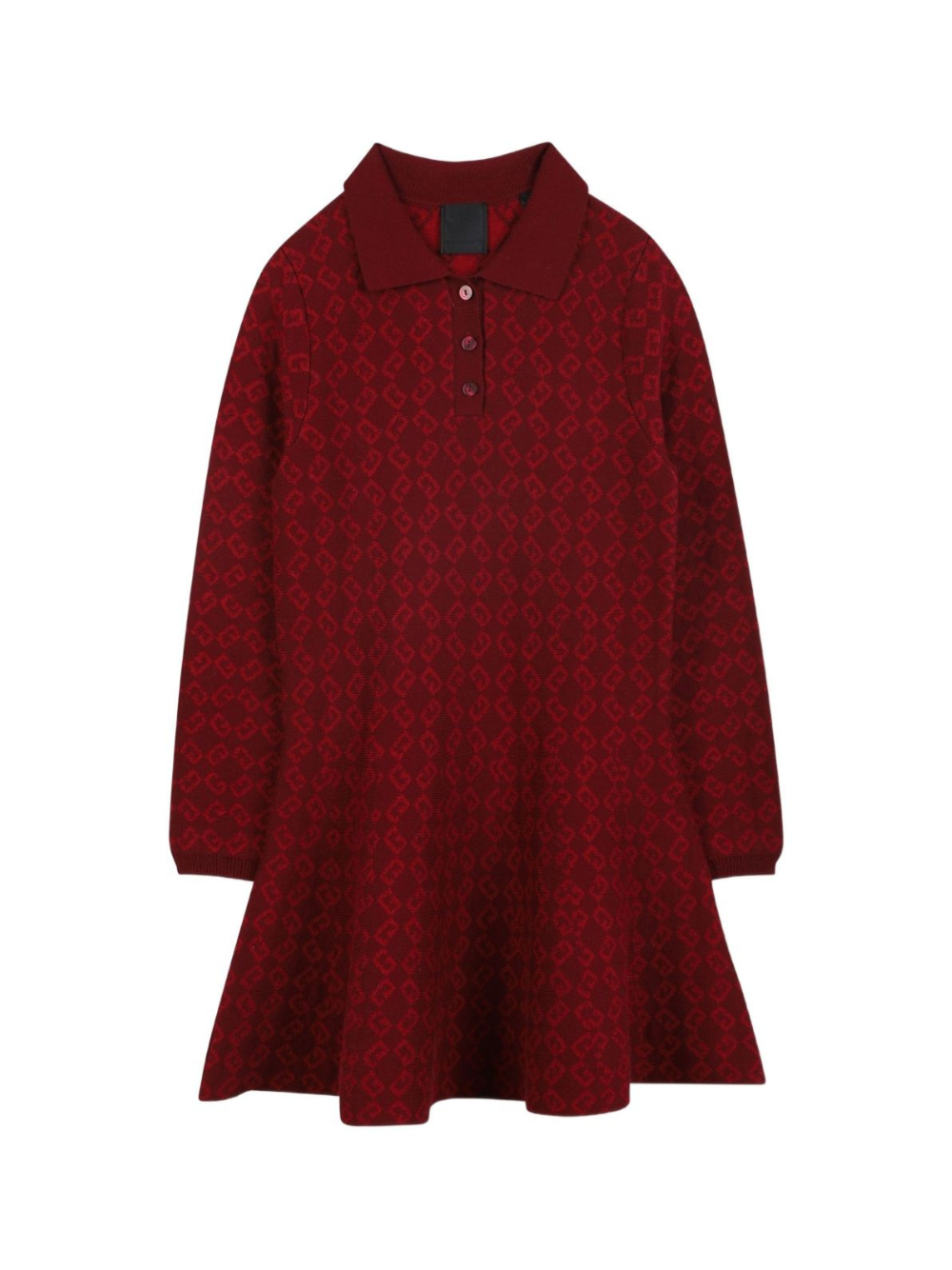 Abito per bambina Givenchy Kids rosso con monogramma jacquard H31000 95C GIVENCHY KIDS 
