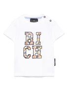 T-shirt per neonato John Richmond Junior bianco con logo RIP25051TS WHITE JOHN RICHMOND JUNIOR 