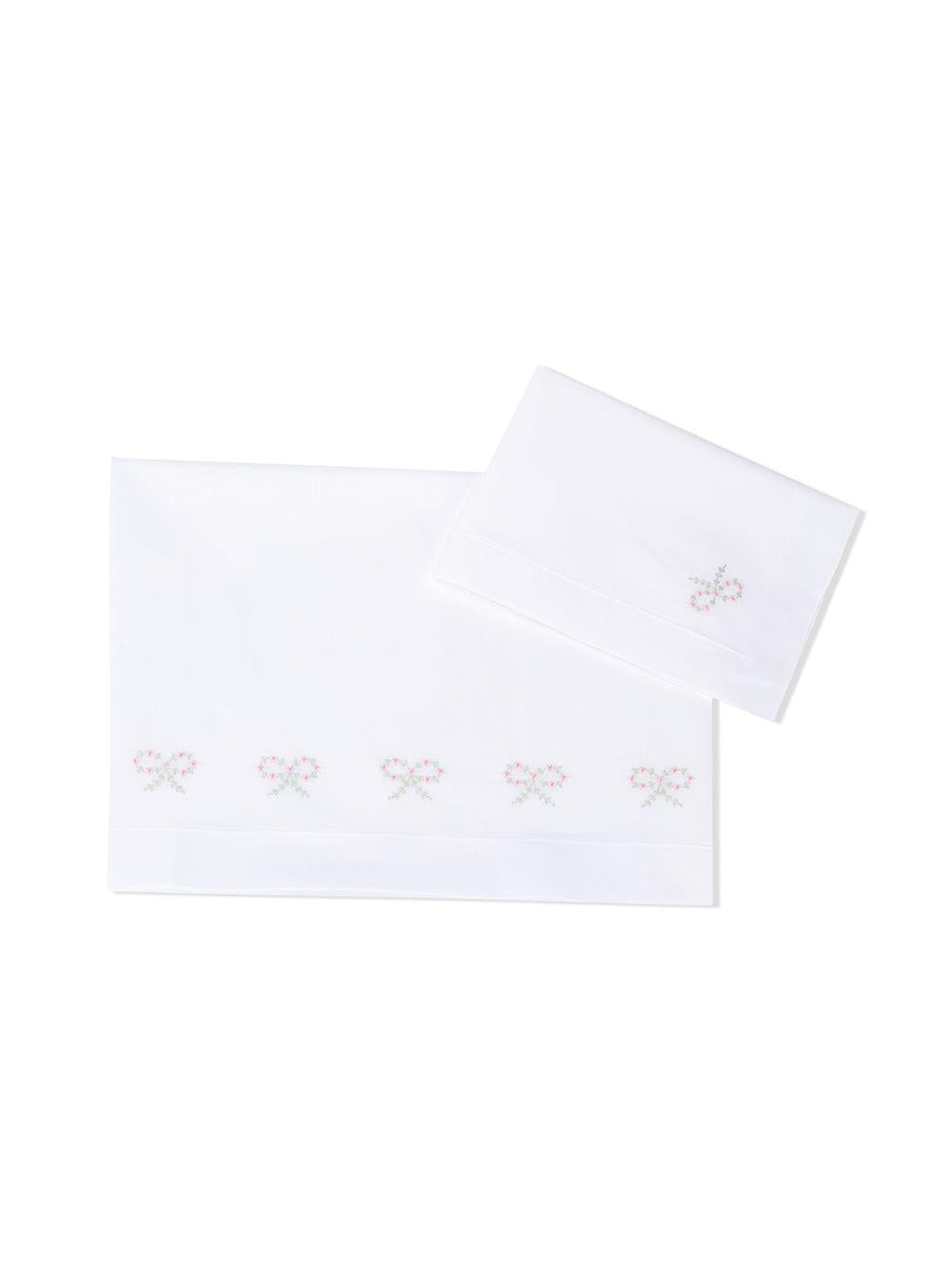 Coperta per neonati Mariella Ferrari bianca con ricamo LZG7 ROSA MARIELLA FERRARI 