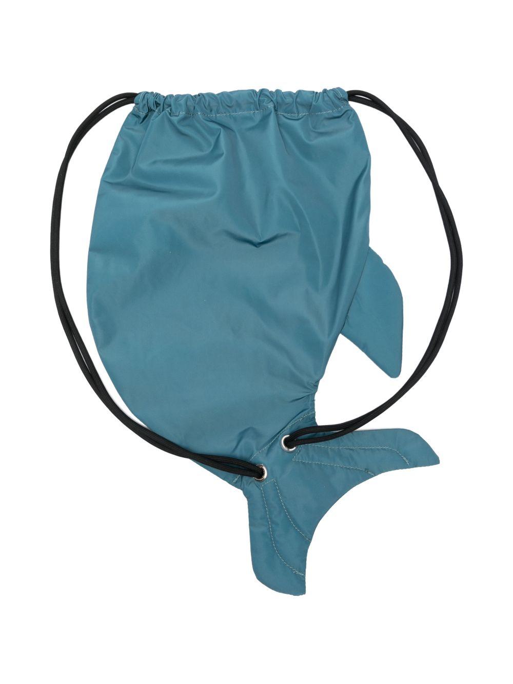 Zaino per bambini Stella McCartney Kids blu a forma di balena TY0P68 Z0537 61G STELLA McCARTNEY KIDS 