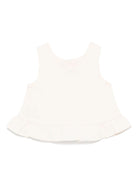 Top per neonata Donsje Francise bianco con orlo increspato 3036300 00003 DONSJE 
