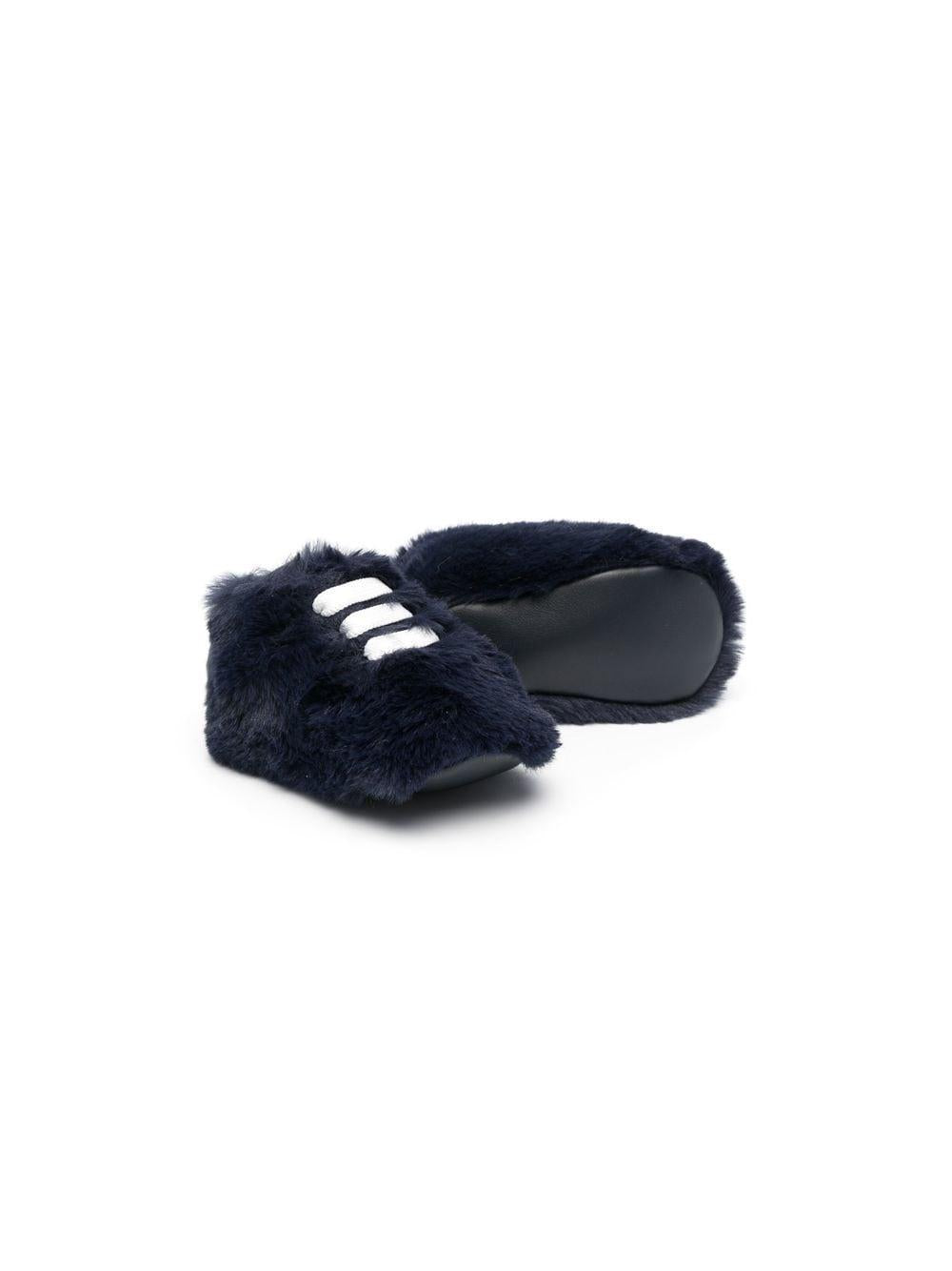 Scarpine primi passi per neonati Montelpare Tradition blu in finta pelliccia MT955 BLU MONTELPARE TRADITION 