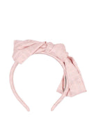 Cerchietto per capelli per bambina Fendi Kids rosa con fiocco JFP206 AWF9 F0QD1 FENDI KIDS 
