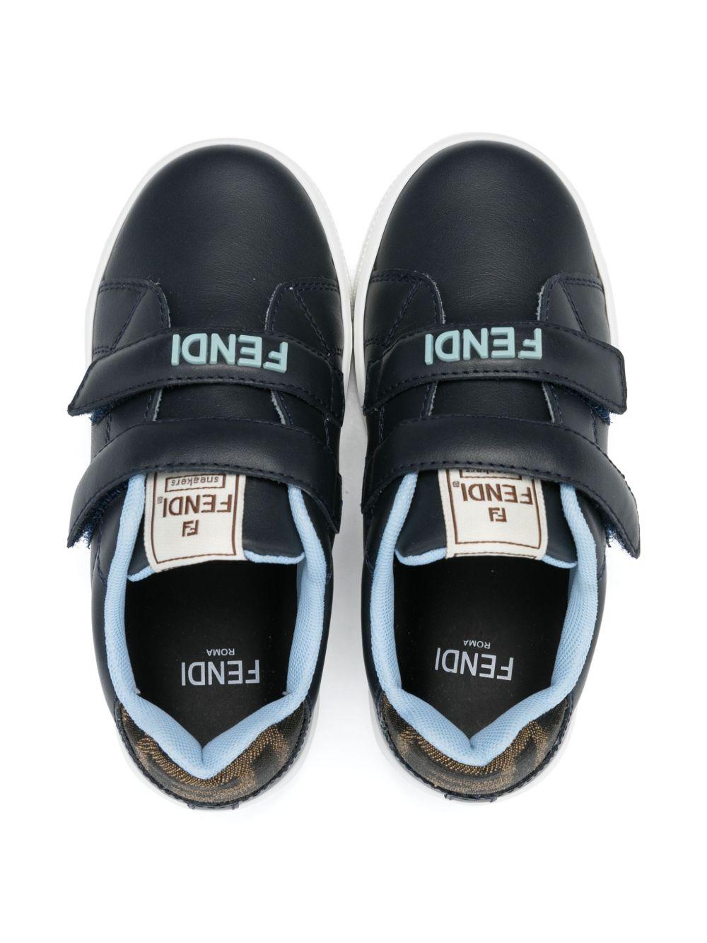 Sneakers per bambino Fendi Kids blu con chiusura con doppio strappo JMR507 AOTE F1R7N FENDI KIDS 