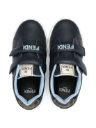 Sneakers per bambino Fendi Kids blu con chiusura con doppio strappo JMR507 AOTE F1R7N FENDI KIDS 