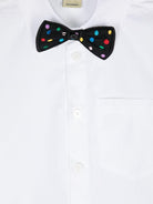 Camicia per bambino Stella McCartney Kids bianco con applicazione a pois con papillon TV5P20 P0275 100 STELLA McCARTNEY KIDS 