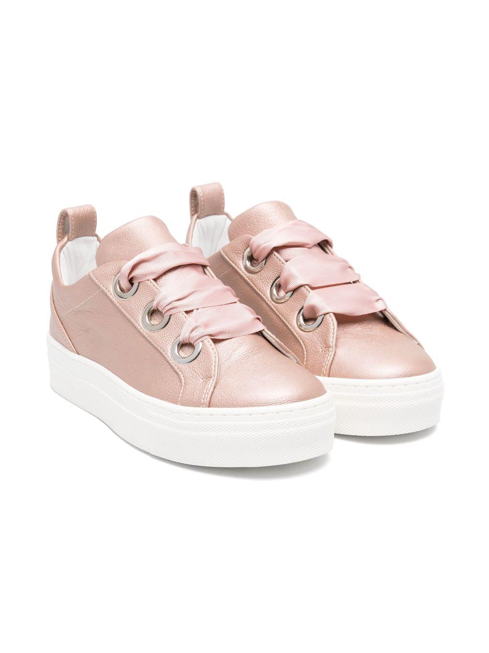 Sneakers per bambina Colorichiari rosa con soletta in pelle con logo FJ958172 4114 82 COLORICHIARI 