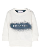 Felpa con stampa TIA24080FENB OFF-WHITE TRUSSARDI JUNIOR 