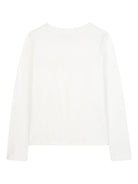 T-shirt per bambina Michael Kors Kids bianca con logo sul davanti R30491 117 MICHAEL KORS KIDS 
