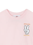 T-shirt per bambina Marc Jacobs Kids x Disney Mickey Mouse rosa con stampa W60691 475 THE MARC JACOBS KIDS 