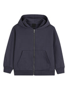 Felpa per bambino Givenchy Kids blu con cappuccio e zip H31215 061 GIVENCHY KIDS 