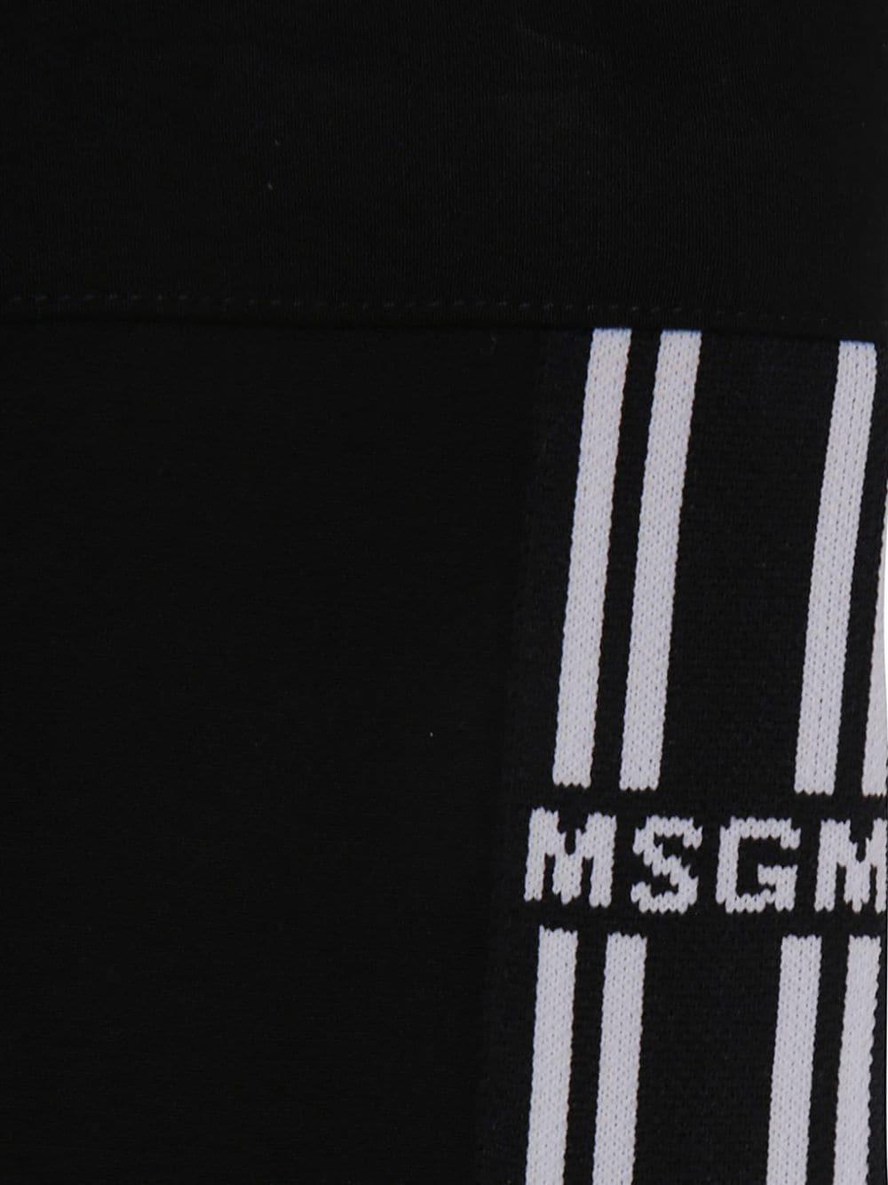 Pantaloni da tuta per bambina MSGM Kids nero con banda laterale F4MSJGPA145 110 MSGM KIDS 