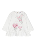 T-shirt Dumbo x Disney per neonata Monnalisa bianca con giricollo 39D605 4003 0001 MONNALISA 