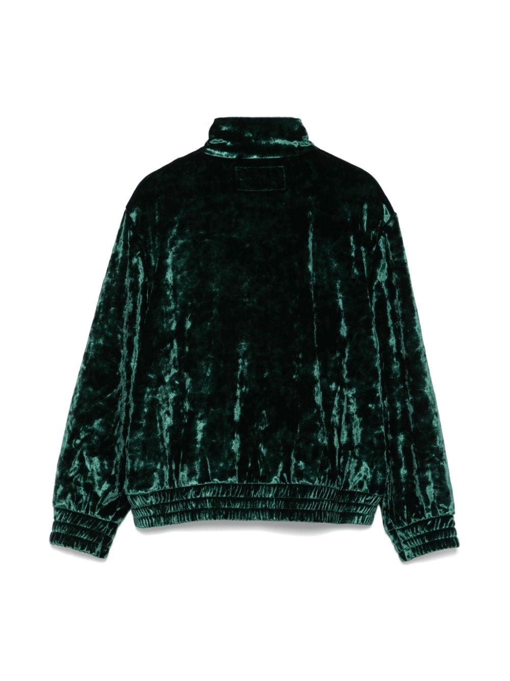 Felpa sportiva con orlo elasticizzato per bambino MC2 Saint Barth Kids verde con collo alto MRM0002 00496G MC2 ST. BARTH KIDS 