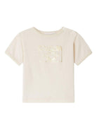 T-shirt per neonata Bonpoint beige con stampa sul davanti P05XTSK00001 104 BONPOINT 